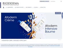 Tablet Screenshot of bioderma.be